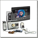 Комплект: цветной видеодомофон Eplutus EP-7200 и электромеханический замок Anxing Lock – AX066